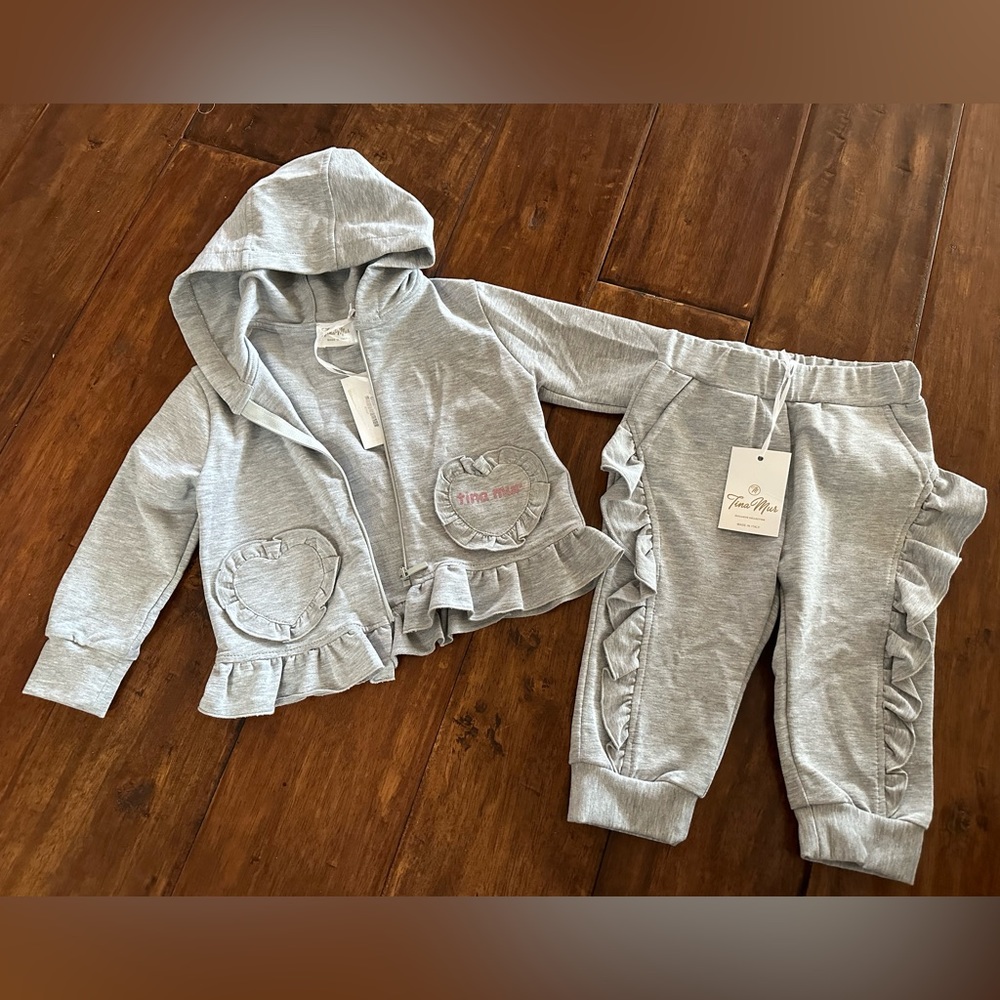 Tina Mur 2-piece Grey Set (girls)